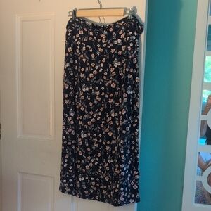 NWT Stitch Fix Kaileigh Navy Floral Midi Skirt